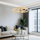 Підвісна люстра золота D-80 cm Led Gold Crystal 251222-100006849