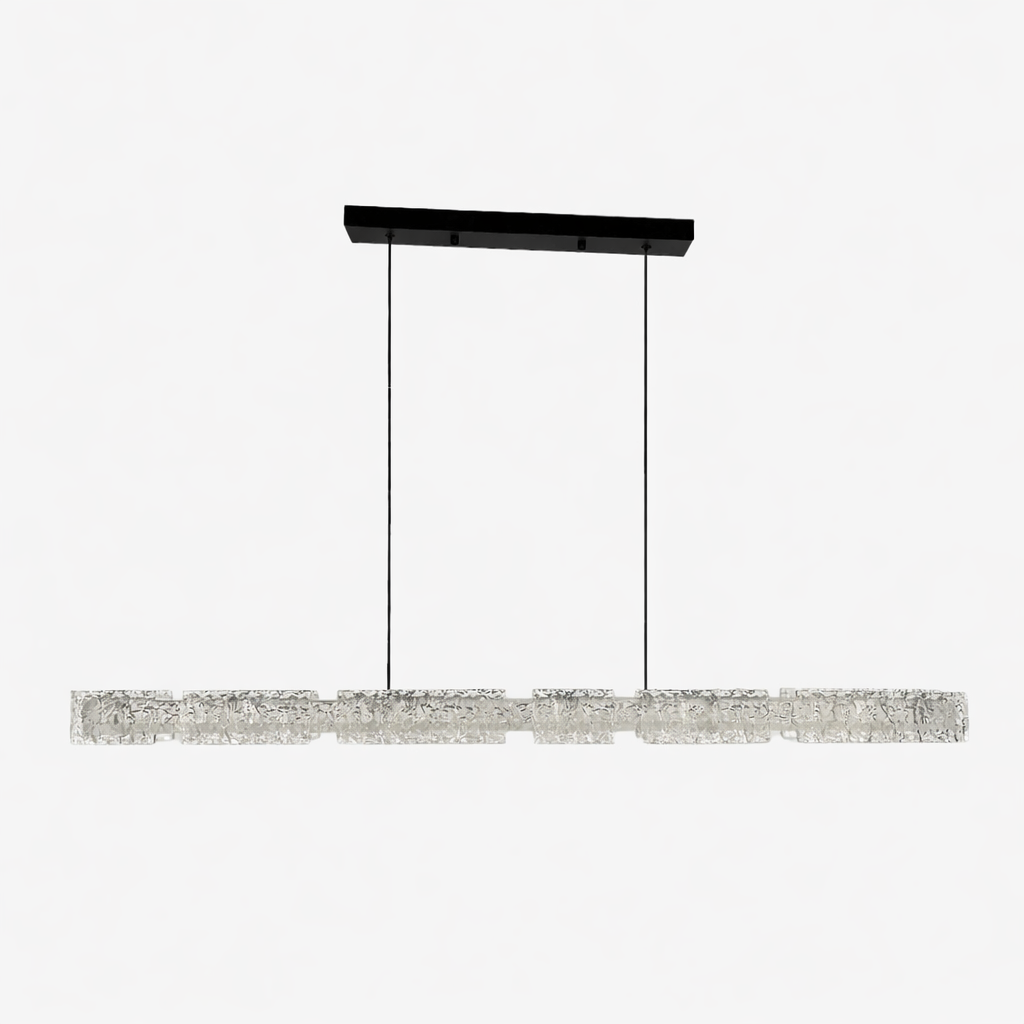 Підвісні люстри крижані L-60 cm / D-80 cm Led 3000K-6000K Clear+Black Ice 260118-100007058