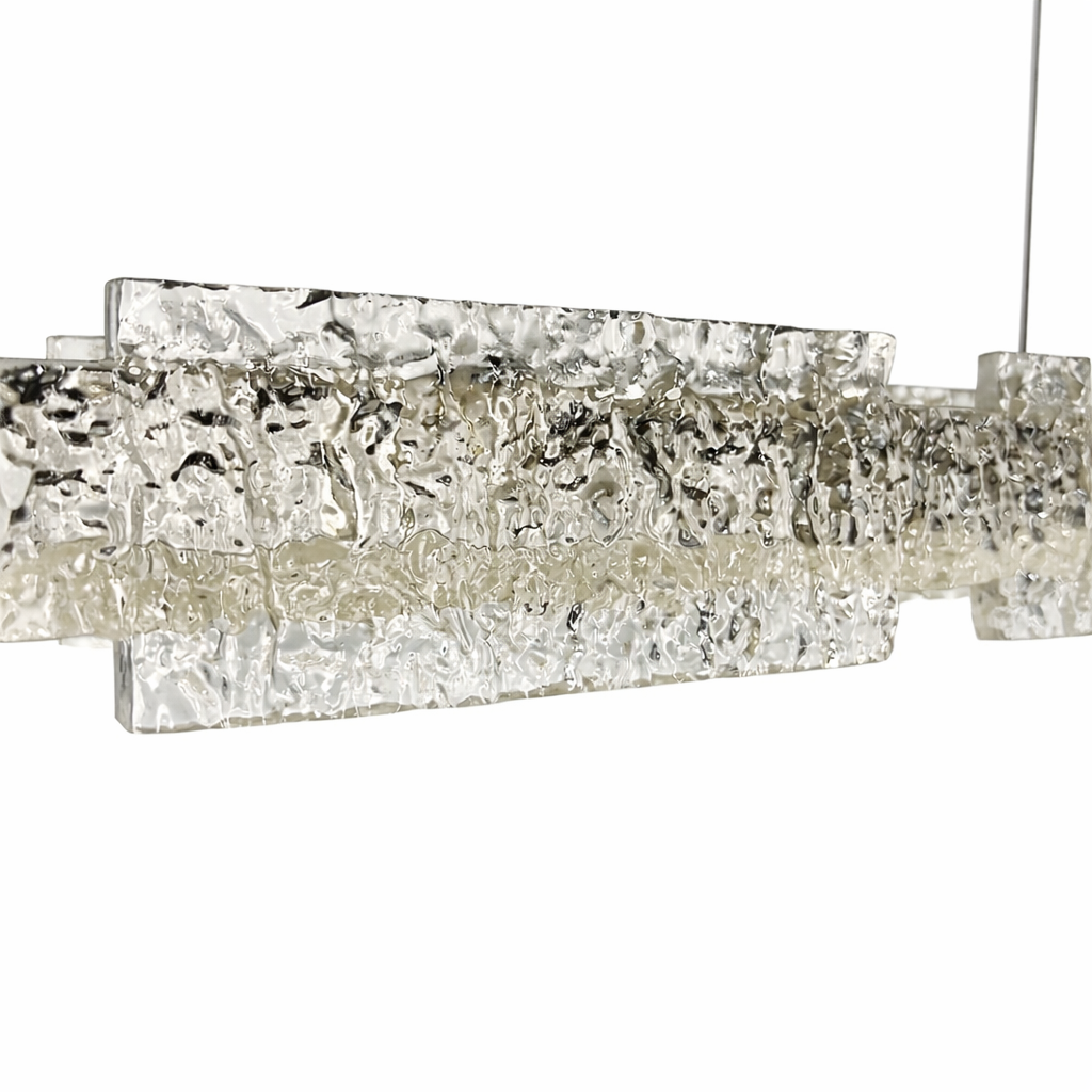 Підвісні люстри крижані L-60 cm / D-80 cm Led 3000K-6000K Clear+Black Ice 260118-100007058