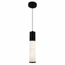 Підвісний світильник чорний D-6 cm H-30 cm Led 4000K 9W Black Marble Imitation 260418-100007762