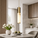 Підвісний світильник золотий D-6 cm H-30 cm Led 4000K 9W Gold Marble Imitation 260418-100007761