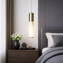 Підвісний світильник золотий D-6 cm H-30 cm Led 4000K 9W Gold Marble Imitation 260418-100007761