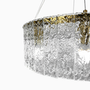 Підвісні люстри D-60 cm / D-80 cm / D-100 cm E14 Clear+Gold Ice 260118-100007062