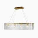 Підвісні люстри видовжені L-90 cm / L-120 cm E14 Clear+Gold Ice 260118-100007063