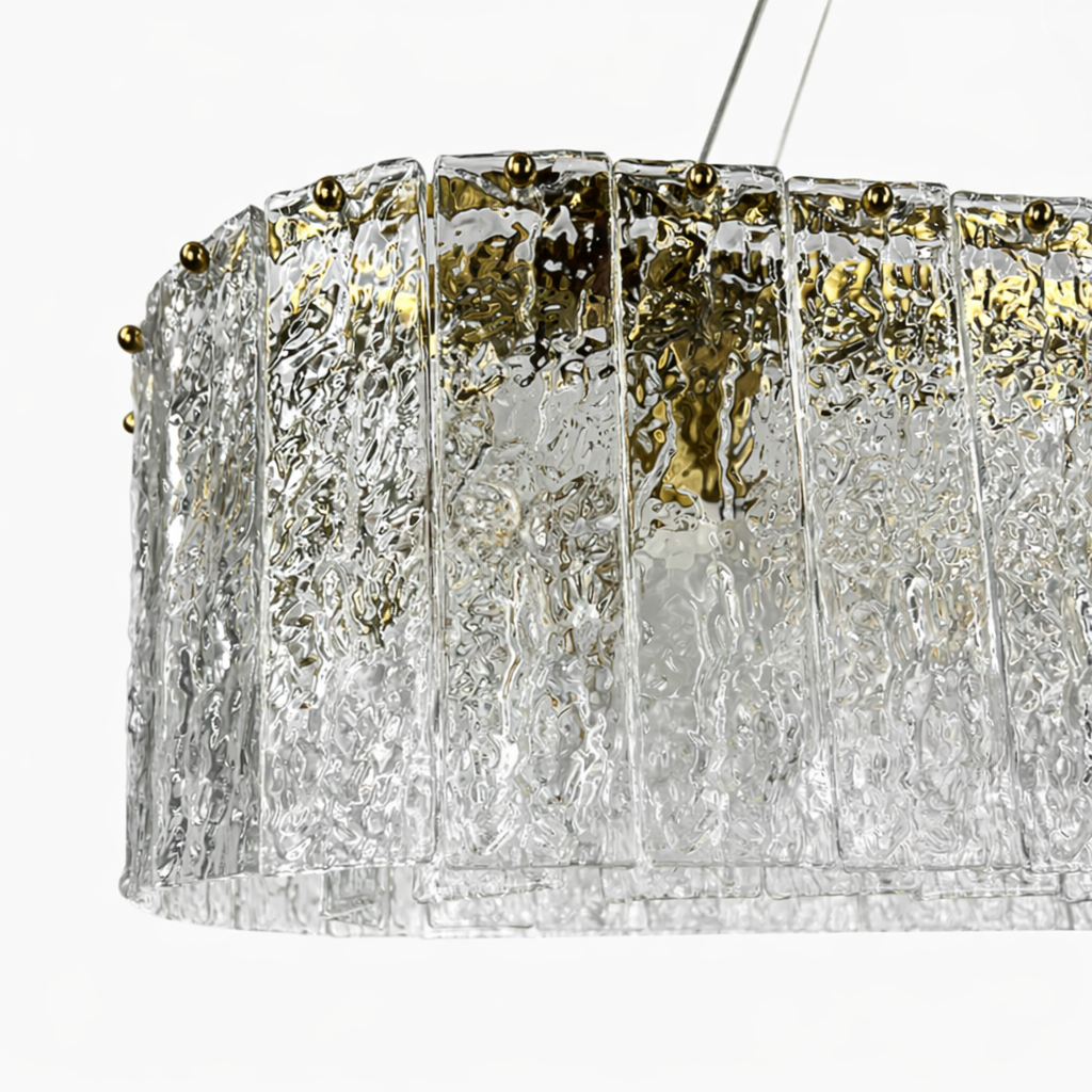 Підвісні люстри видовжені L-90 cm / L-120 cm E14 Clear+Gold Ice 260118-100007063