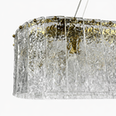 Підвісні люстри видовжені L-90 cm / L-120 cm E14 Clear+Gold Ice 260118-100007063