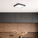 Стельова люстра чорна брашована L-29.5 cm H-8.5 cm E27 Black Brass Square 260140-100007066