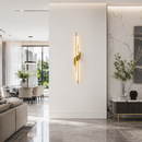 Настінні світильники золоті H-60 cm / D-80 cm Led Gold+White Curl 260319-100007693