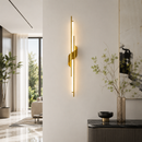 Настінні світильники золоті H-60 cm / D-80 cm Led Gold+White Curl 260319-100007693