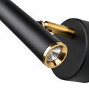 Настінний світильник з вимикачем на корпусі H-20 cm Led 5W 4000K Black + Gold Tube 260619-100008079