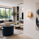 Настінний світильник золотий з мармуром H-20 cm Led 12W 3000K-6500K Gold Marble 260619-100008083