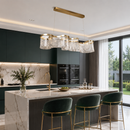 Люстра золота L-90 cm Led 3000K-6000K 32W Gold Aurora 260518-100007935