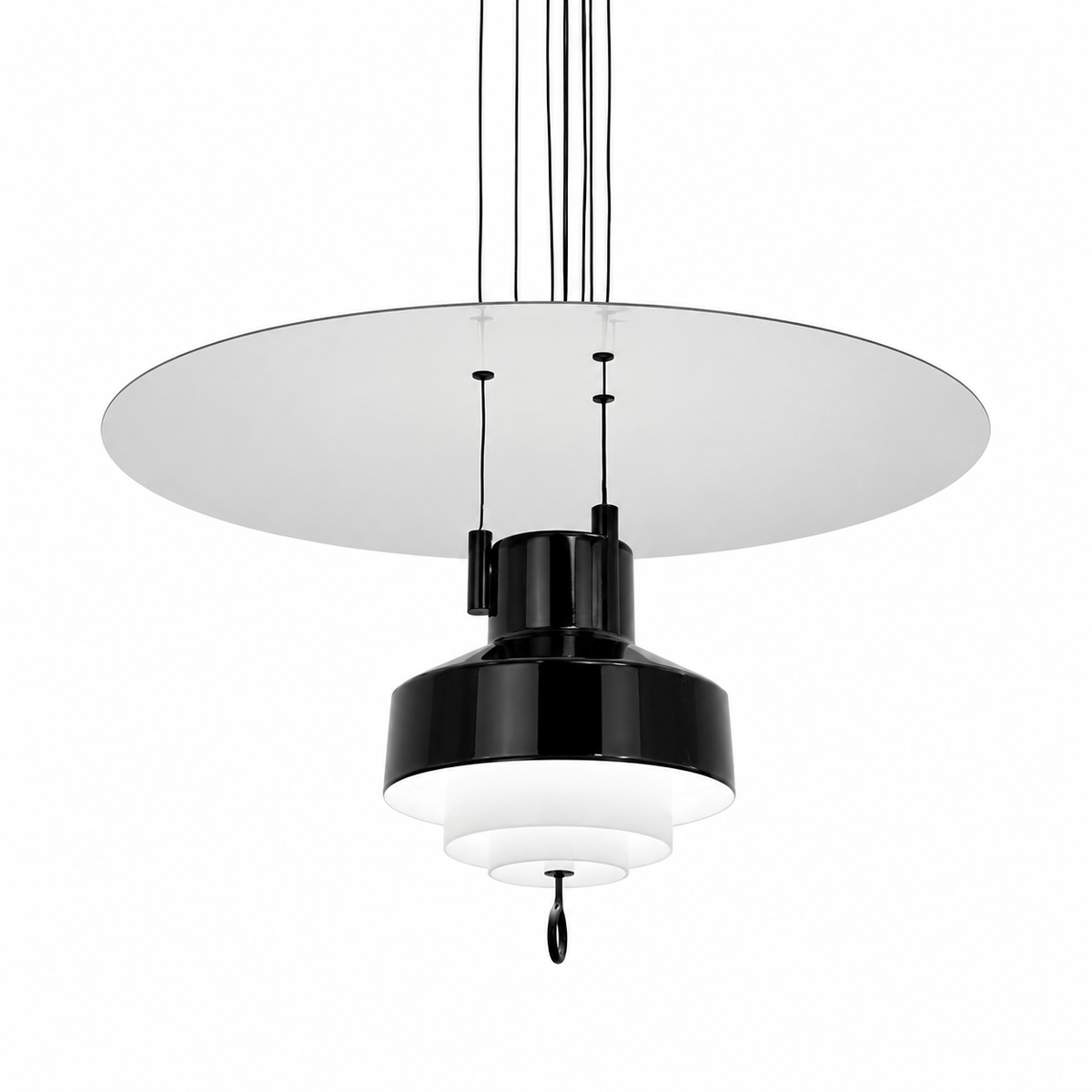 Підвісний світильник D-42 cm Led 14W 3000K-6000K Black+White Flamingo 260518-100007937