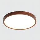 Стельові люстри з горіхового дерева D-30/40/50/60 cm H-5 cm Led IP20 Brown Circle 250958-100006034