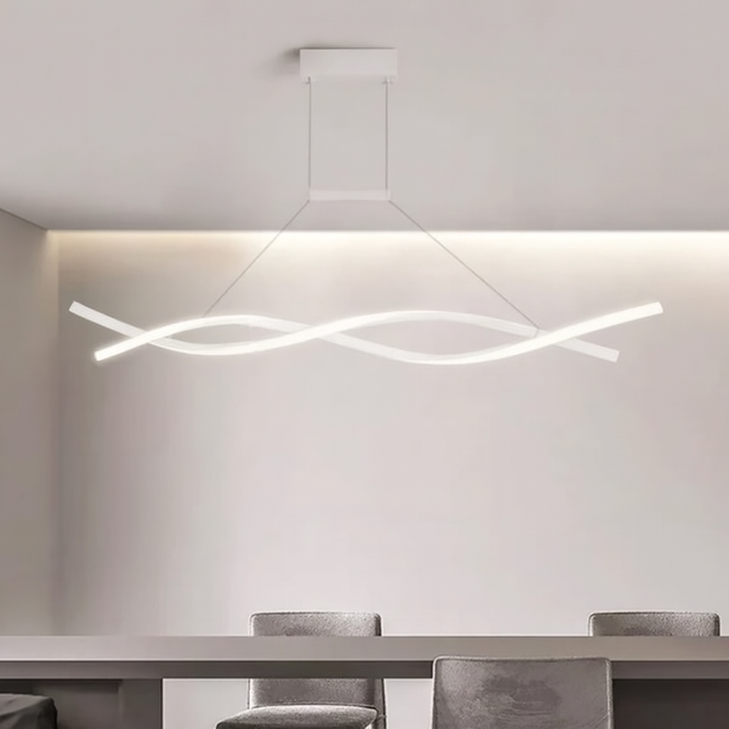 Підвісний світильник з пультом L-120 cm Led 44W 3000K 4000K 6000K White Gemo led lamp 250919-100006041