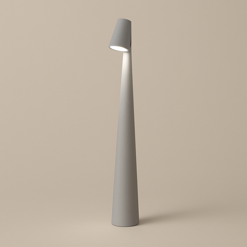 Настільний світильник сірий світлодіодний H-33 cm / H-44 cm Led 1.5W 3000K Grey Sleek 250819-100005759