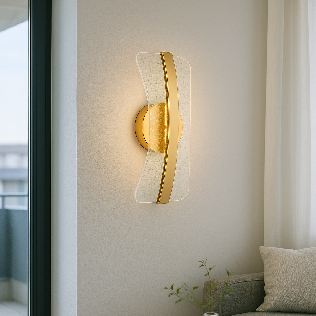 Настінний світильник золотий L-29 cm Led 8W Gold Jellyfish 250831-100005839