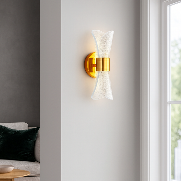 Настінний світильник золотий H-22 cm Led 8W Gold Jellyfish 250831-100005862