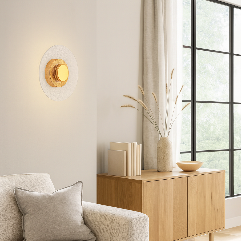 Настінний світильник золотий D-20 cm Led 3W Gold Jellyfish Round 250831-100005851