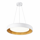 Підвісна люстра біла D-50 cm Led White+Wood Round 260322-100007627