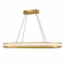 Підвісна люстра видовжена золота L-100 cm Led 58W 3000K-6000K Gold Nacre 260418-100007763