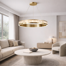 Підвісні люстри золоті D-60 cm / D-80 cm Led 3000K-6000K Gold Nacre 260418-100007764