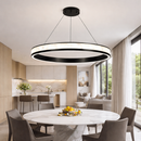 Підвісні люстри чорні D-60 cm / D-80 cm Led 3000K-6000K Black Nacre 260418-100007765