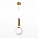 Підвісний світильник золотий H-34 cm E27 Gold+White Faro 260218-100007441