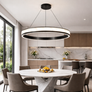 Підвісні люстри чорні D-60 cm / D-80 cm Led 3000K-6000K Black Nacre 260418-100007765