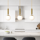 Підвісний світильник золотий H-34 cm E27 Gold+White Faro 260218-100007441