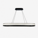 Підвісна люстра видовжена чорна L-100 cm Led 58W 3000K-6000K Black Nacre 260418-100007766