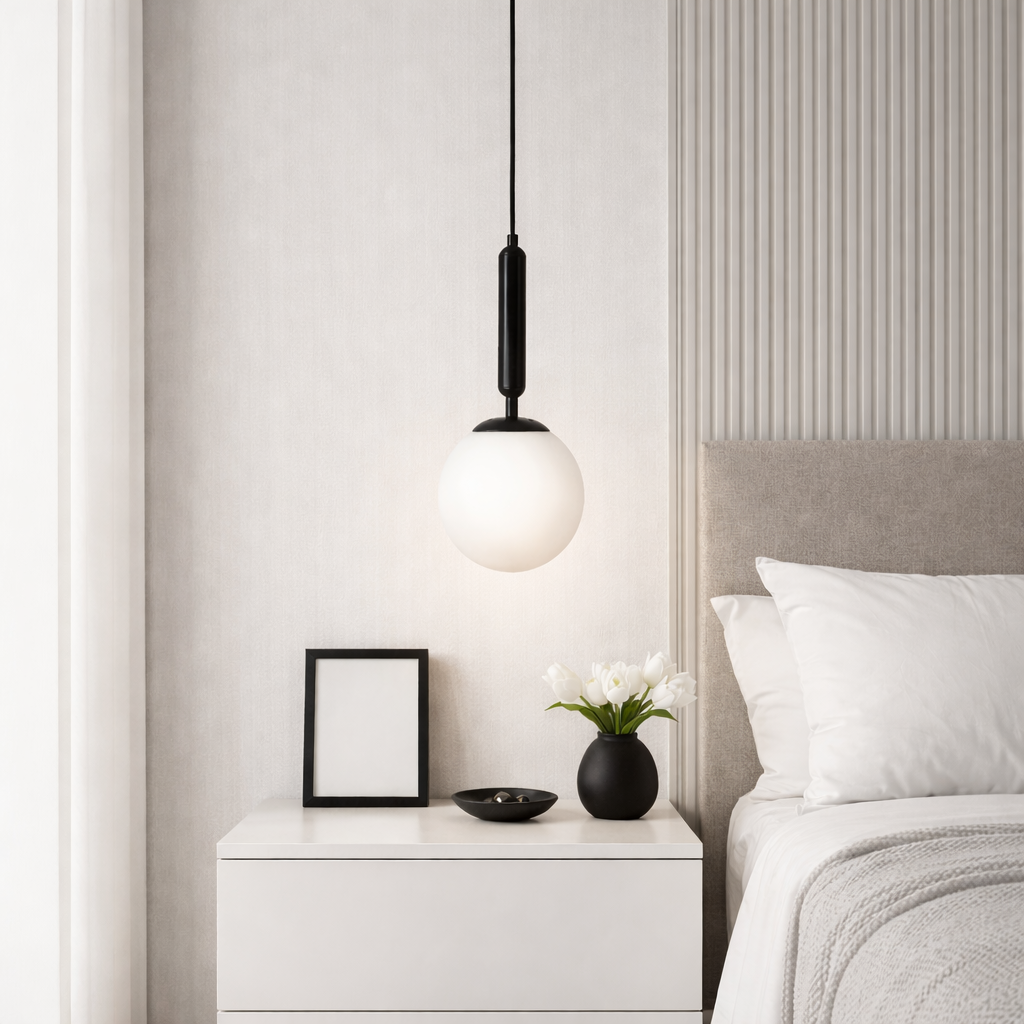 Підвісний світильник чорний H-34 cm E27 Black+White Faro 260218-100007442
