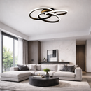 Стельова люстра чорна L-50 cm Led 60W 3000K-6000K Black Rings 260418-100007767