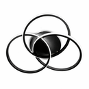 Стельова люстра чорна L-50 cm Led 60W 3000K-6000K Black Rings 260418-100007767