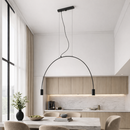 Підвісна люстра чорна зі спотами L-94 cm GU10 Black Arc Spot 260263-100007443