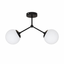 Люстра чорна з білими плафонами H-28 cm E27 Black+White Berry 260131-100007083