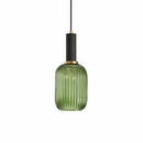 Підвісний світильник зелений D-13 cm H-32 cm E27 Green+Black Garden lamp 260758-100008375