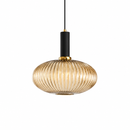 Підвісний світильник бурштиновий D-30 cm H-28 cm E27 Amber+Black Garden lamp 260758-100008382