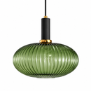 Підвісний світильник зелений D-30 cm H-28 cm E27 Green+Black Garden lamp 260758-100008381