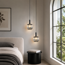 Підвісний світильник димчастий  D-20 cm H-30 cm E27 Smoke+Black Garden lamp 260758-100008379