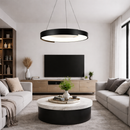 Підвісна люстра чорна D-50 cm Led Black Round 260422-100007796