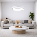 Підвісна люстра біла D-50 cm Led White Round 260422-100007797
