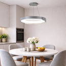Підвісна люстра сіра D-50 cm Led Gray Round 260422-100007798