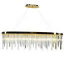 Підвісна люстра золота L-120 cm E14 Gold Crystal Crown 260288-100007519