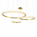 Підвісна люстра з кільцями золота D-80+60+40 cm Led 3000K-6000K Gold Petals 260288-100007523