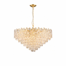 Підвісні кришталеві люстри золоті D-50/ 60/ 80/ 100 cm E14 Gold Elegance 260220-100007546