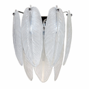 Настінний світильник срібний E14 Chrome Feathers gloss 260235-100007564
