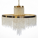Підвісні люстри золоті D-60 cm / D-80.5 cm Led 3000K-6000K Gold Crystal 260235-100007566