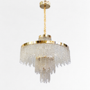 Підвісні люстри золоті D-60 cm / D-80.5 cm Led 3000K-6000K Gold Crystal 260235-100007566