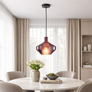 Підвісний світильник W-20 cm E14 Burgundy Color Glass 260258-100007356